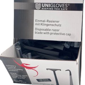 Unigloves Black Line - Wegwerpscheermesjes - Doos met 100 mesjes