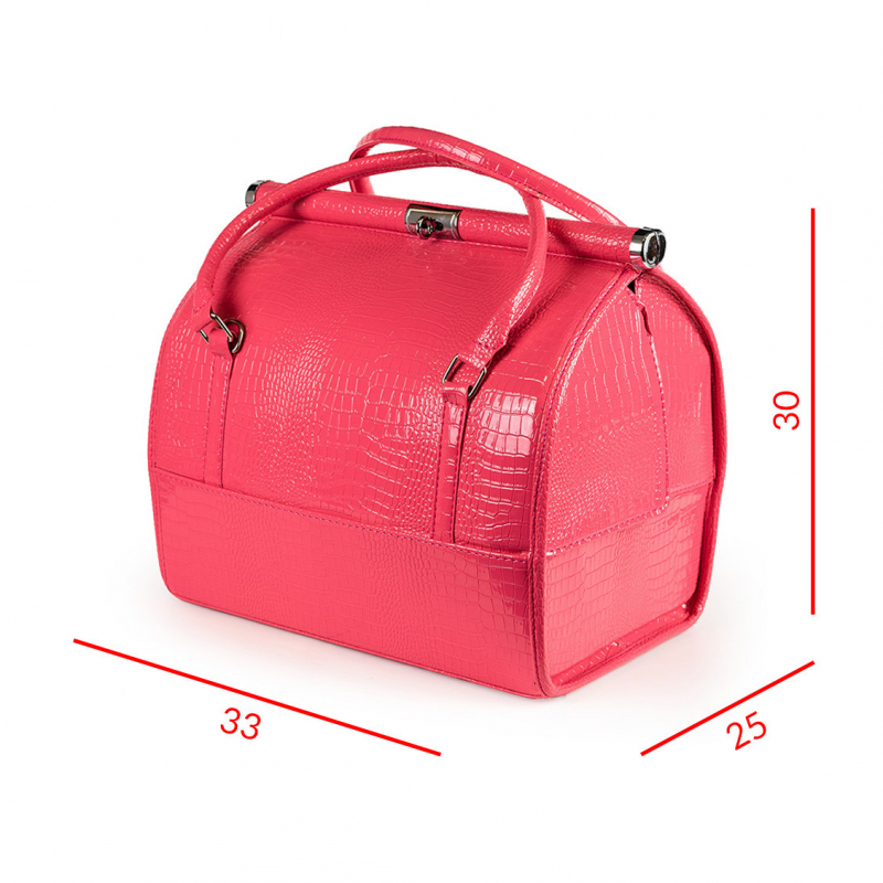 Rosa PMU Make-Up / Beauty / Tattoo Tasche – Bild 2