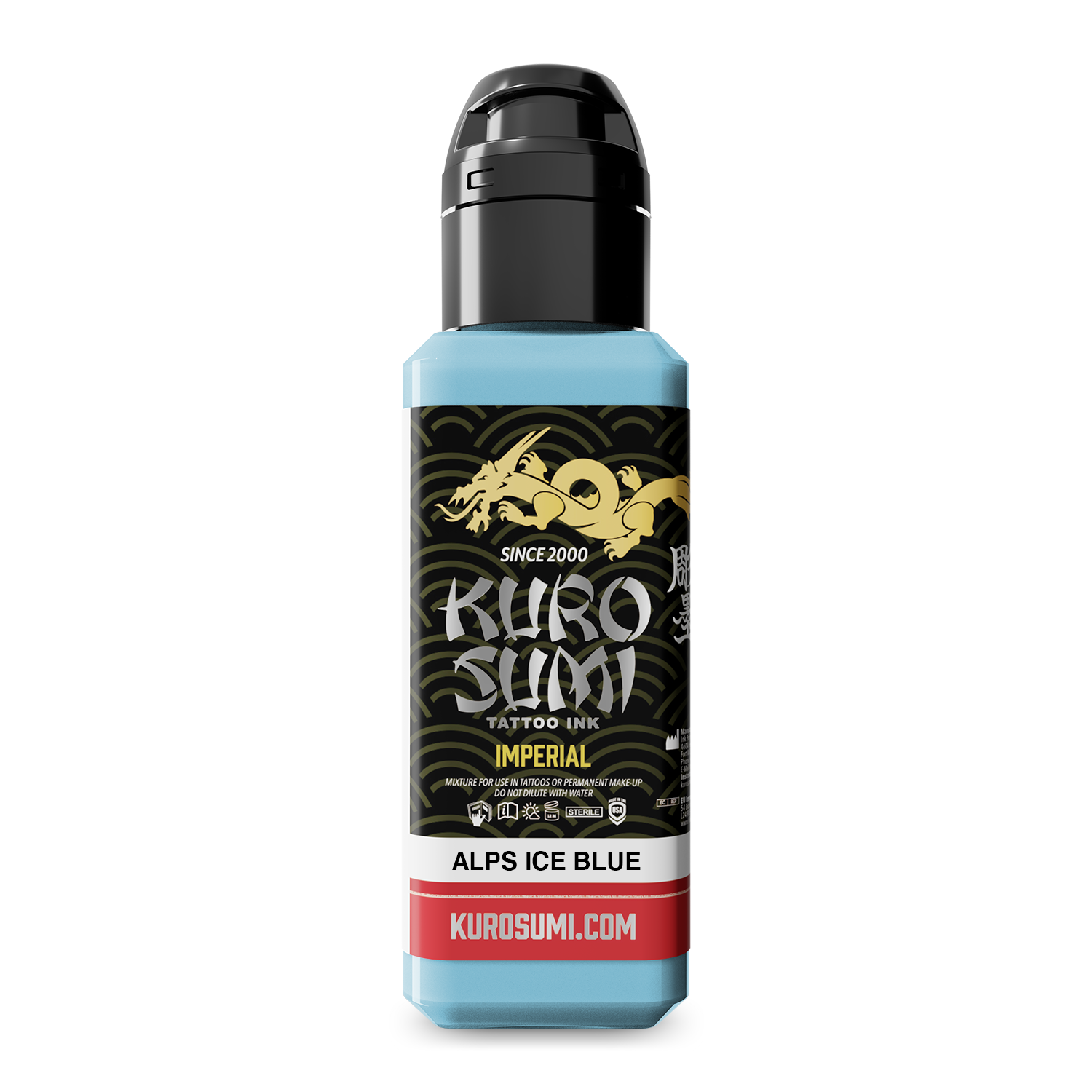 Kuro Sumi Imperial Tattoo Ink - Alps Ice Blue