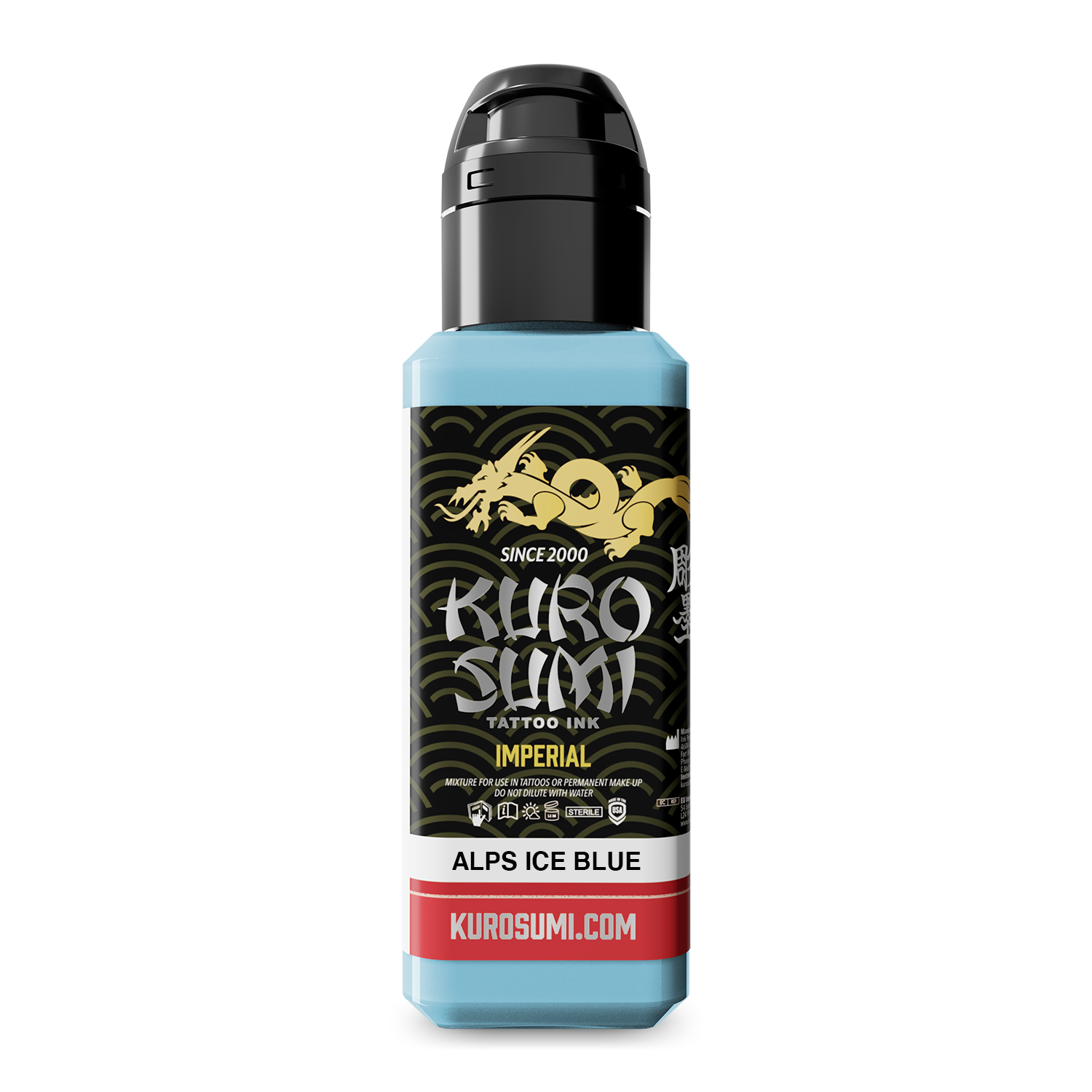 Kuro Sumi Imperial Tattoo Ink - Alps Ice Blue