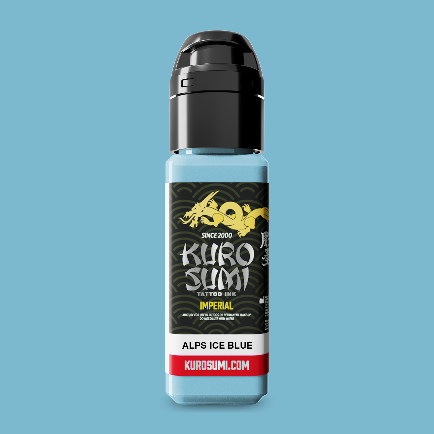 Kuro Sumi Imperial Tattoo Ink - Alps Ice Blue