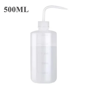 Doppelpack 250ml + 500ml Transparente Spülflasche Dosierflasche Tattoo Quetschflasche für Grüne Seife, Wasser oder Desinfektionsmittel – Bild 4