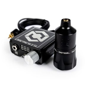 Complete Tattoo Machine Set Equaliser Astral Black 4.0 + Nemesis Power Supply