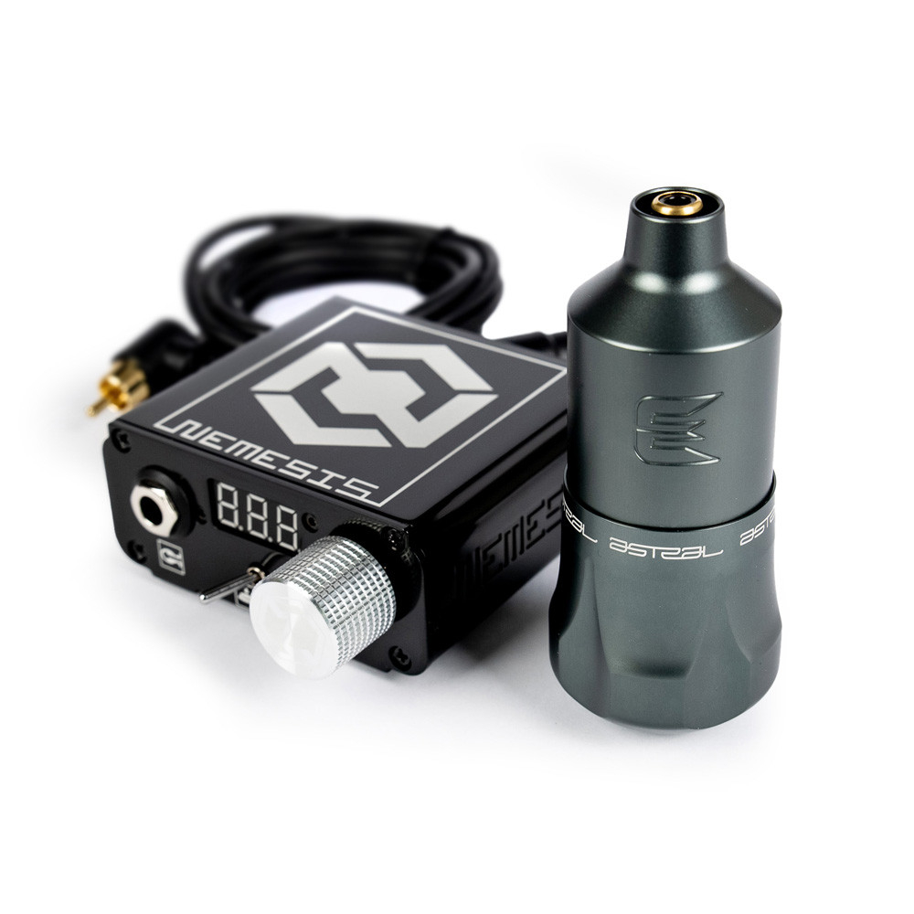 Komplettes Tätowiermaschinen-Set Equaliser Astral Grey 4.0 + Nemesis Stromversorgung – Bild 2