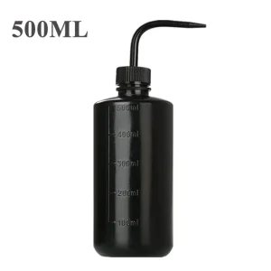 Duopack 250ml + 500ml Schwarze Spülflasche Dosierflasche Tattoo Squeeze Bottle für Grüne Seife, Wasser oder Desinfektionsmittel – Bild 4