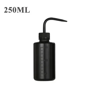 Duopack 250ml + 500ml Schwarze Spülflasche Dosierflasche Tattoo Squeeze Bottle für Grüne Seife, Wasser oder Desinfektionsmittel – Bild 3