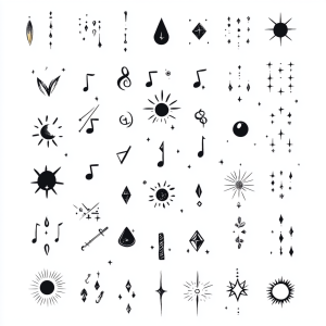 Alternative view of Stick  Poke Flash Sheets (10er-Pack) - Winzige Symbole: 100+ Handpoke-Designs