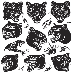 Alternative view of Stick  Poke Flash Sheets (10er-Pack) - Panther, Tiger  wilde Tiere: 100+ Handpoke-Designs