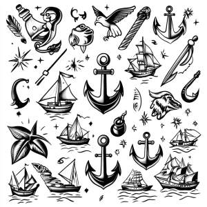 Stick & Poke Flash Sheets (10er-Pack) - Schwalben, Rosen & Dolche: Über 100 Handpoke-Designs