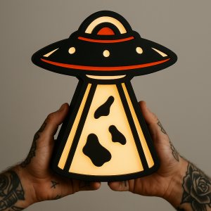 Tattoo Lightbox Japanese Fish – LED Wandlamp Tattoo Studio – Cadeau voor Tattoo Artist & Fan