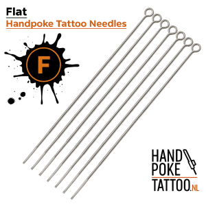 Flat Handpoke Tattoo Needles F