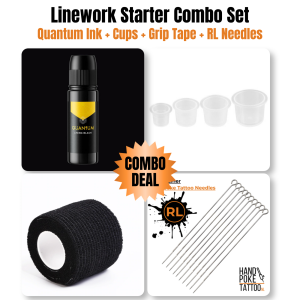 Linework Starter Combo Set - Ink + Cups + Grip Tape