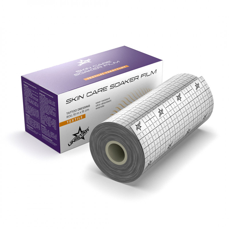 Unistar Skin Care Soaker Film – Zelfklevende Tattoo Verbandrol 10 m x 15 cm